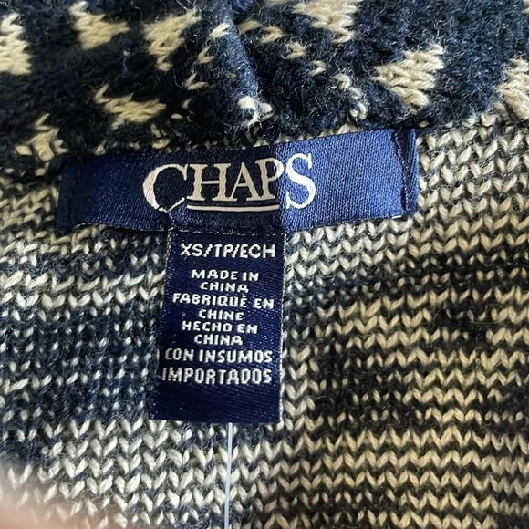 Chaps Southwest long cardigan sweater Toggle Shawl collar Women’s XS Aztec NWT - Picture 9 of 12